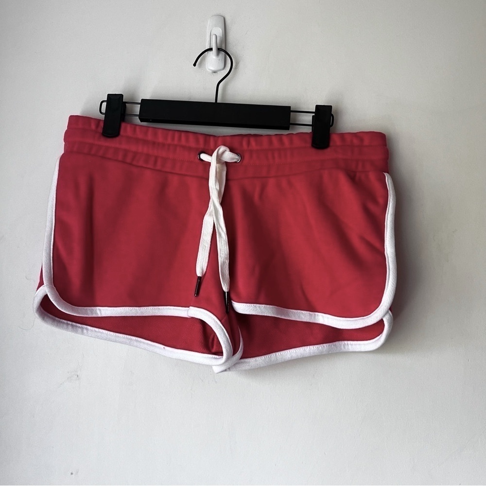 TheOneMFG Red White Dolphin Style Mini Athletic Shorts S